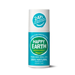 Happy Earth Pure deo roll-on cedar lime 75ml