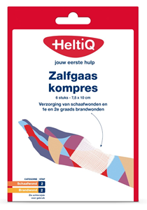 HeltiQ Zalfgaaskompres 10cmx7.5