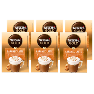 NESCAFE escafe Gold Caramel Latte oploskoffie 6 x 8 zakjes bij Jumbo