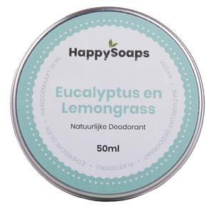 Happysoaps Deodorant fresh eucalyptus & lemongrass 50gr