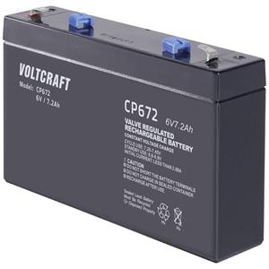 VOLTCRAFT CE6V/7Ah VC-12713945 Bleiakku 6V 7.2Ah Blei-Vlies (AGM) (B x H x T) 151 x 100 x 34mm Flach