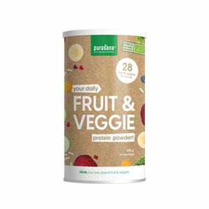 Purasana Fruit & veggie proteïnepoeder mix 360 gr