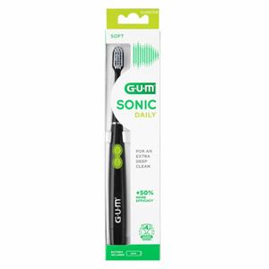 GUM 2x  Elektrische Tandenborstel Sonic Daily Zwart