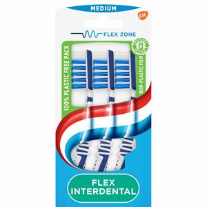 Aquafresh 2x  Tandenborstel Flex Interdental Medium 3-pack