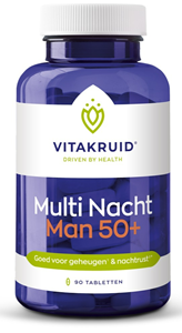 Vitakruid Multi Nacht Man 50+ Tabletten