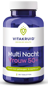 Vitakruid Multi Nacht Vrouw 50+ Tabletten