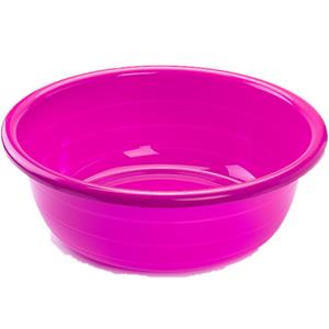 Forte Plastics Grote kunststof teiltje/afwasbak rond 30 liter roze -