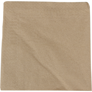 Klika Servet | papier | 2-laags | 33x33cm | bruin | 100 stuks