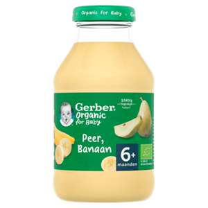Gerber Organic Sap Peer Banaan 6+