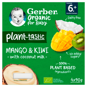 Gerber Organic Plantaardig Toetje Mango Kiwi