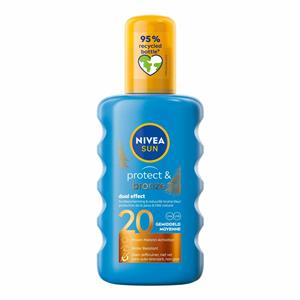 3x Nivea Sun Protect&Bronze Zonnespray SPF 20 200 ml