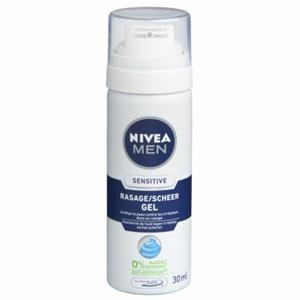 3x Nivea Men Scheergel Sensitive Mini 30 ml