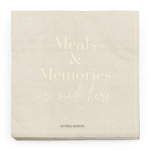Rivièra Maison Serviettenhalter Papier Servietten Meals & Memories (24-teilig)