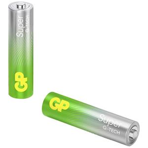 gpbatteries GP Batteries GPSUP24A002S2 AAA batterij (potlood) Alkaline 1.5 V 2 stuk(s)