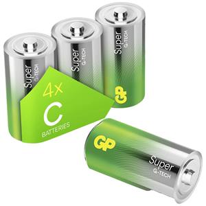 gpbatteries GP Batteries GPPCA14AS098 Baby (C)-Batterie Alkali-Mangan 1.5V 4St.
