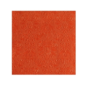 Ambiente Luxe servetten barok patroon oranje 3-laags 30x stuks -