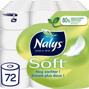 Nalys 3x  Soft Hybride Toiletpapier in 80% Recycled Folie 2-laags 24 stuks
