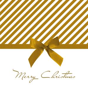 Ambiente Kerst thema servetten - 40x st - 33 x 33 cm - goud - Merry Christmas -