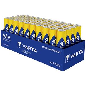 Varta Longlife LR03 Micro (AAA)-Batterie Alkali-Mangan 1200 mAh 1.5V 4St.
