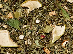TeaKing Sencha gember appel
 -
 Groene thee
 en
 Witte thee