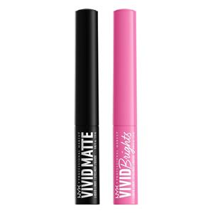 NYX Professional Makeup Holiday Collection Vivid Liner Duo Pink and black