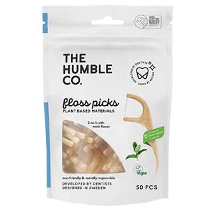 The Humble Co Humble Floss Picks Munt 50 stuks - Enkele draad