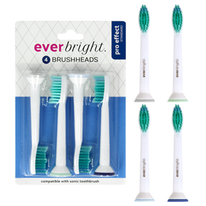Everbright. Everbright Pro Effect Standard Sonic opzetborstels - 4 stuks