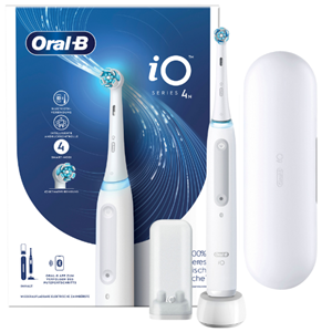 Oral B Elektrische tandenborstel IO 4 met magnet technologie, 4 reinigingsstanden, reisetui