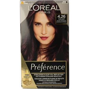 L'Oréal Paris Preference 4.26 pure burgundy 1set