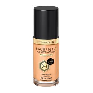 maxfactor Max Factor Facefinity All Day Flawless 3 in 1 Vegan Foundation 30ml (Various Shades) - W76 - WARM GOLDEN