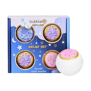 Bubble T Cosmetics Bubble T Nightea Night Geode Bath Bomb Gift Set (4 x 100g)