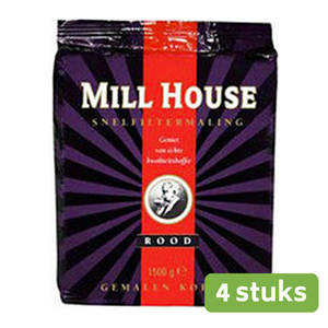 Millhouse | Rood snelfilter | Doos 4 x 1,5 kg