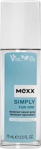 Mexx Simply for him natural deodorant spray 75 ML