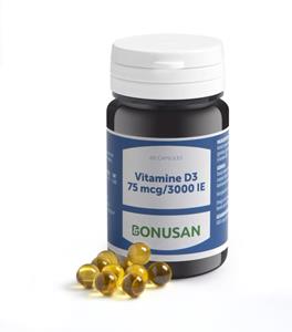 Bonusan Vitamine d3 75mcg / 3000 ie 60 Softgels