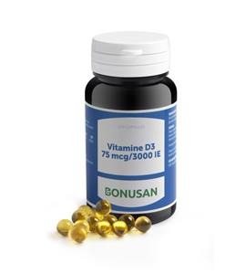 Bonusan Vitamine d3 75mcg / 3000 ie 120 Softgels
