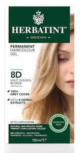Herbatint Permanent haircolour gel 8d light golden blonde 150 ML