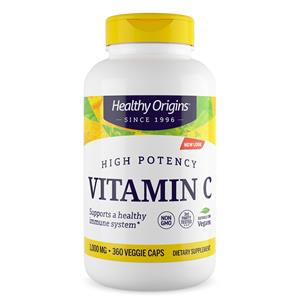 Healthy Origins Vitamin C 1000 mg (Non-GMO L-Ascorbic Acid) 360 Vcaps - 