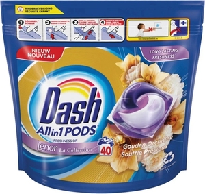 Dash All-in-1 Pods Gouden Orchidee - 40 wasbeurten