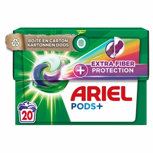 Ariel Pods All-in-1 + Extra Fiber Protection - 20 stuks