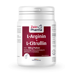 L-Arginin + L-Citrullin Pulver (180g) poeder aminozuren L-arginine