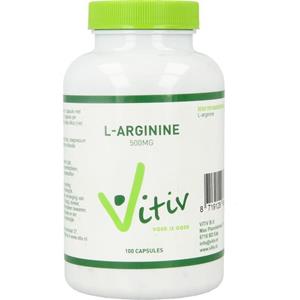 Vitiv L-arginine 500 mg 100 Capsules