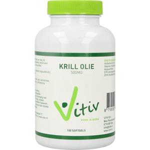 Vitiv Krillolie 500 mg antartic 100 Softgels