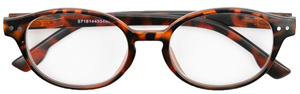 Melleson Optics Leesbril +1.00 Mat Havanna Rond
