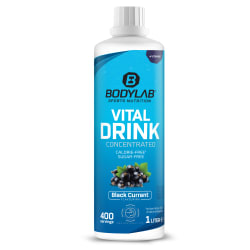 Bodylab24 Vital Zero Drink - 1000ml - Black Currant