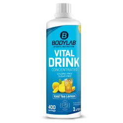 Bodylab24 Vital Zero Drink - 1000ml - Iced Tea Lemon