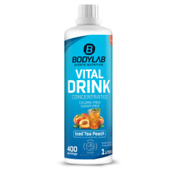 Bodylab24 Vital Zero Drink - 1000ml - Iced Tea Peach