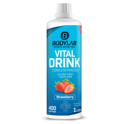 Bodylab24 Vital Zero Drink - 1000ml - Strawberry