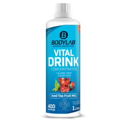 Bodylab24 Vital Zero Drink - 1000ml - Iced Tea Fruit Mix