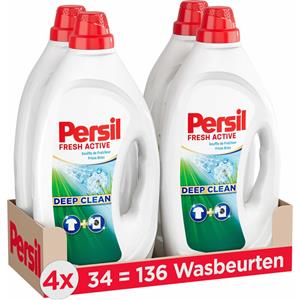 Vloeibaar Wasmiddel Deep Clean Fresh Breeze Voordeelverpakking - 136 wasbeurten (4x34)