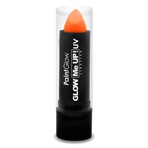 PaintGlow Lippenstift/lipstick - neon oranje - UV/blacklight - 4,5 gram -